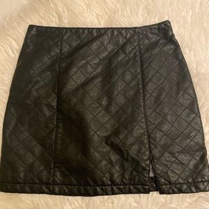 Black Forever 21 Leather Skirt